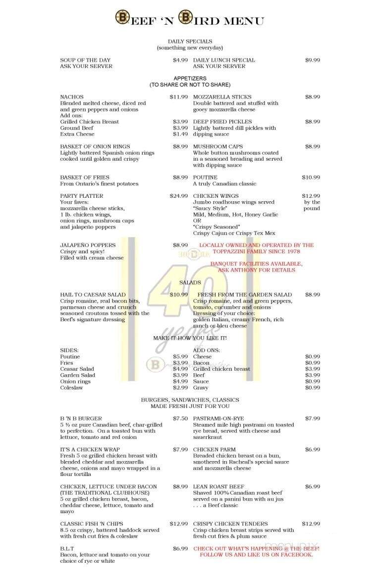 Beef 'N Bird - Sudbury, ON