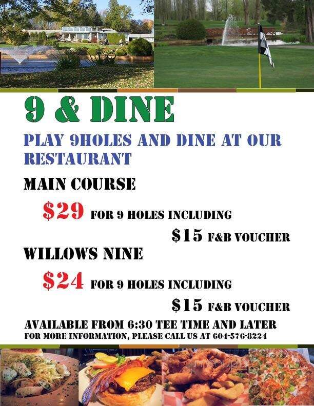 Surrey Golf Course - Surrey, BC menu_pic