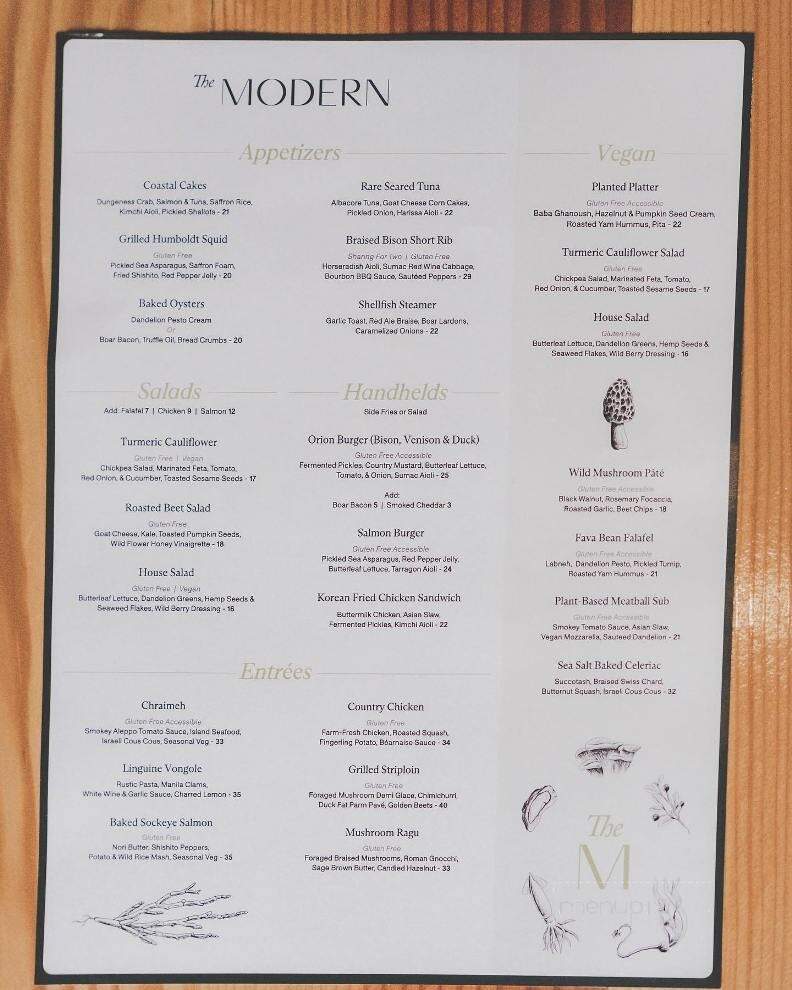 Gabriel's cafe - Nanaimo, BC menu_pic