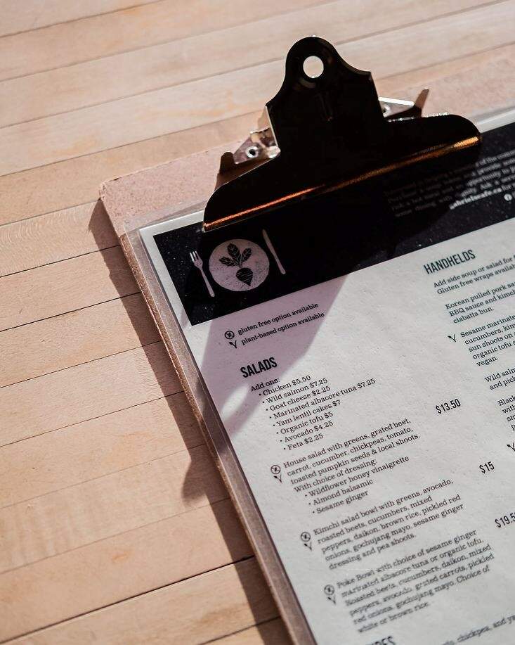 Gabriel's cafe - Nanaimo, BC menu_pic