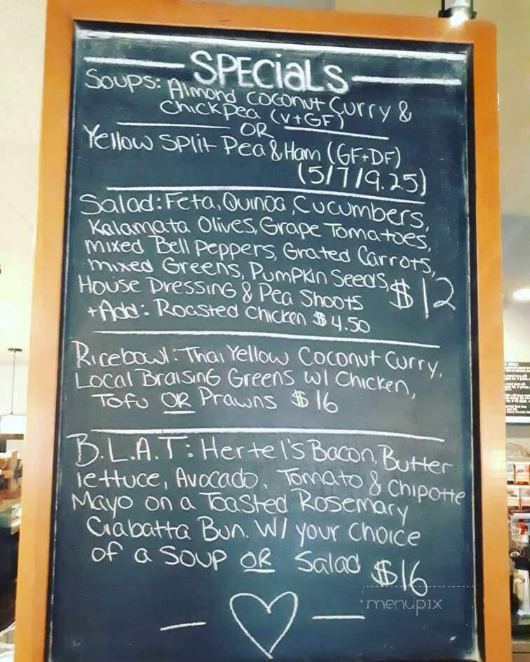 Gabriel's cafe - Nanaimo, BC menu_pic