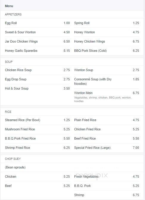 Lily's Cuisine - Welland, ON menu_pic