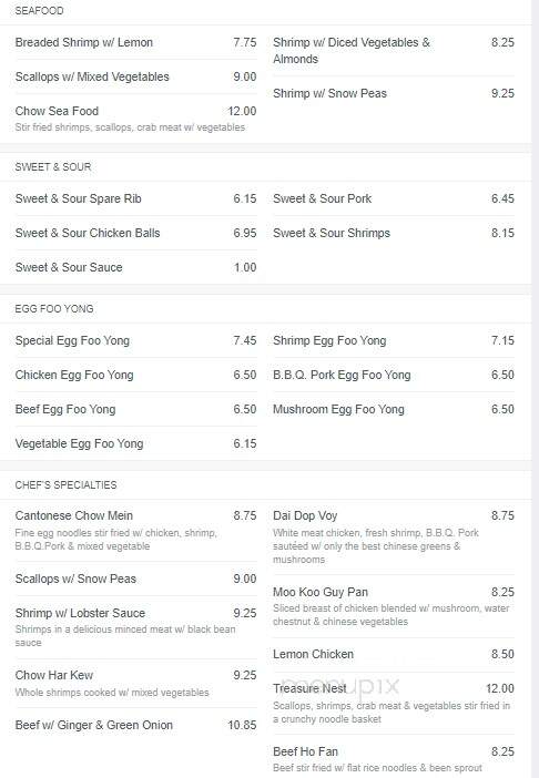 Lily's Cuisine - Welland, ON menu_pic