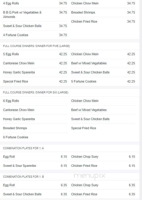 Lily's Cuisine - Welland, ON menu_pic