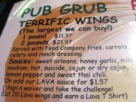 Brewery Bay Food Company - Orillia, ON menu_pic