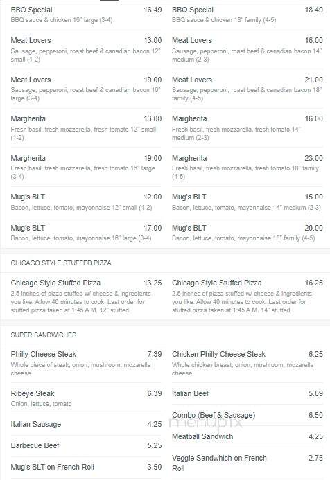 Mugavero's - Des Plaines, IL menu_pic