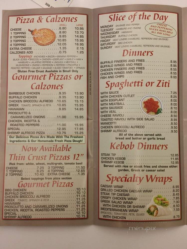Cousins Subs - Mansfield, MA menu_pic