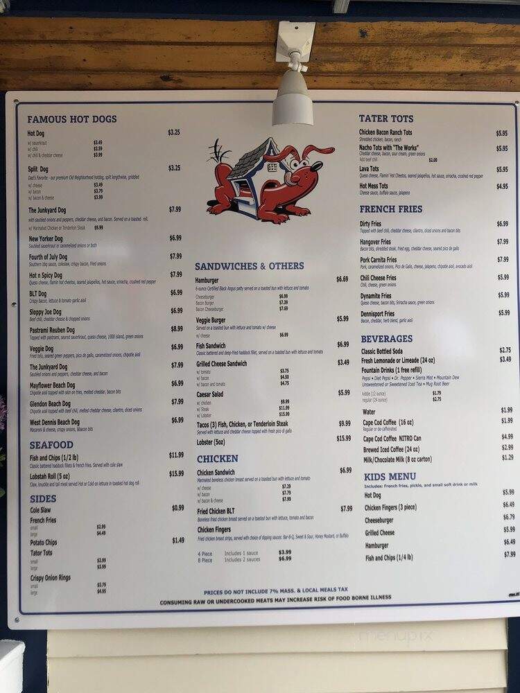 Dog House - Dennis Port, MA menu_pic