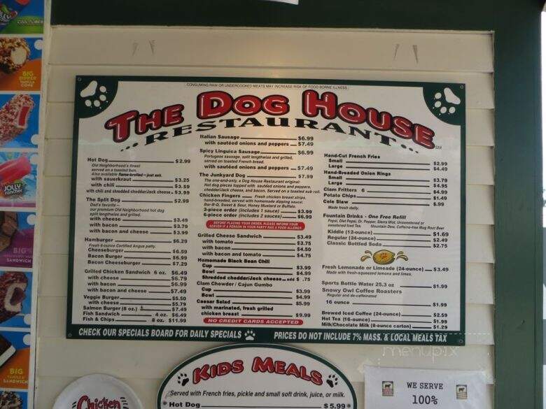 Dog House - Dennis Port, MA menu_pic