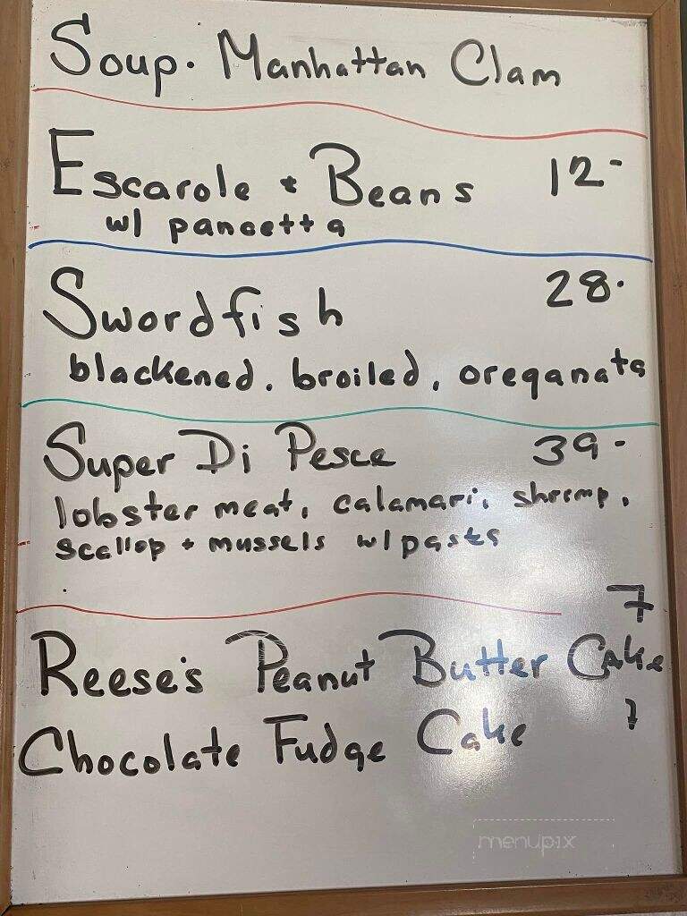 Rudy's Italian Seafood Restaurant - Cliffside Park, NJ menu_pic