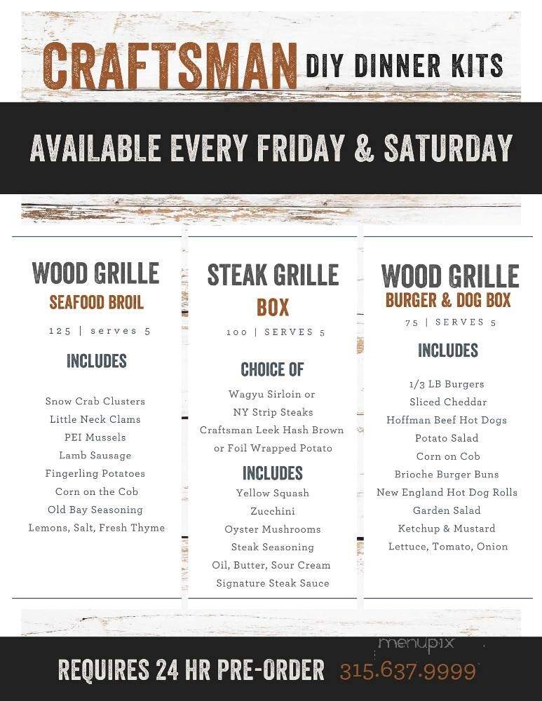 Craftsman House Restaurant - Fayetteville, NY menu_pic