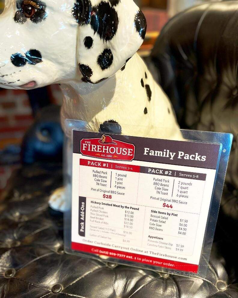 Firehouse Restaurant - Johnson City, TN menu_pic