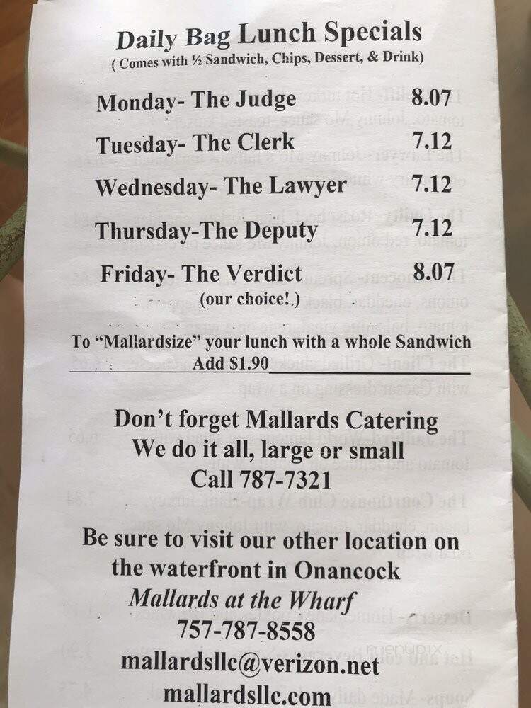 Mallards Sidewalk Cafe - Accomac, VA