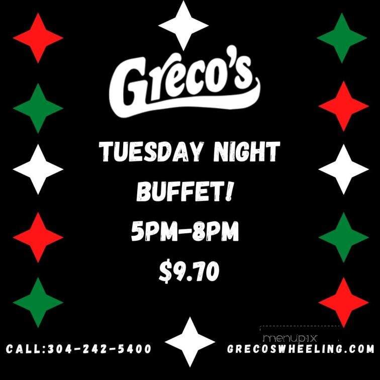 Greco's Good Italian Food - Wheeling, WV menu_pic