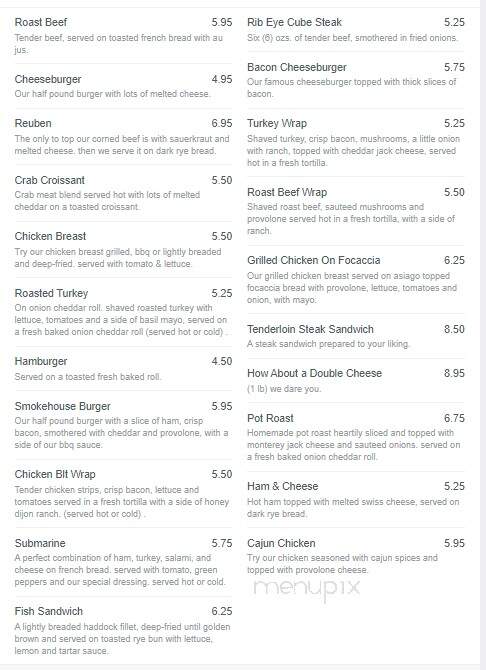 Friar Tuck's - Fond Du Lac, WI menu_pic