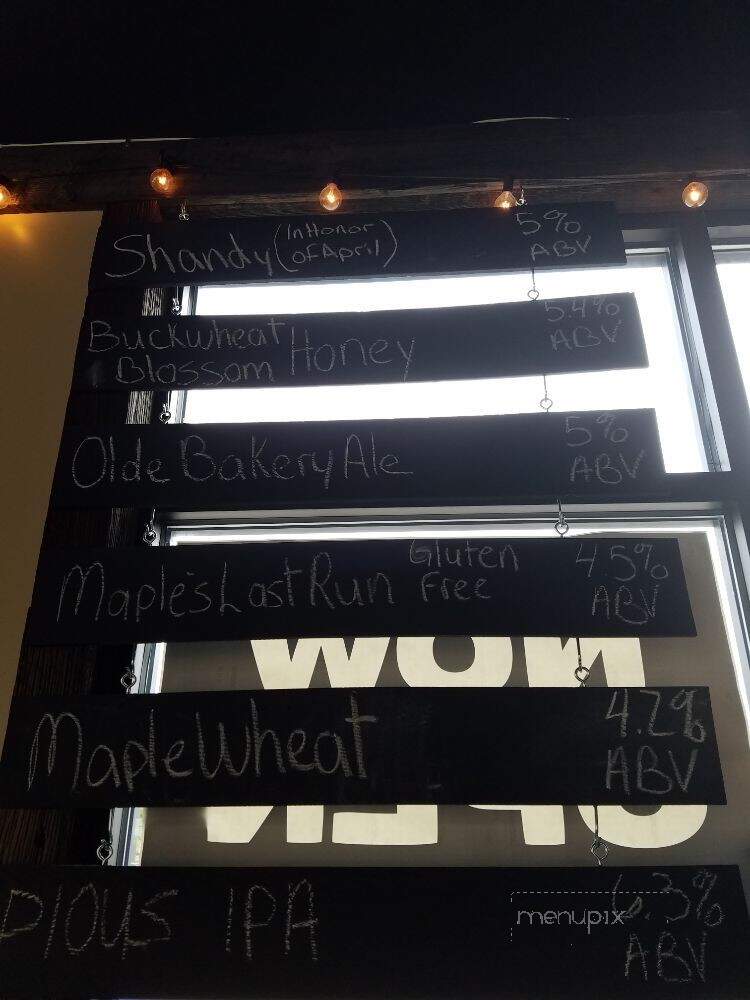 Whitehorse Brewing - Washington, PA menu_pic