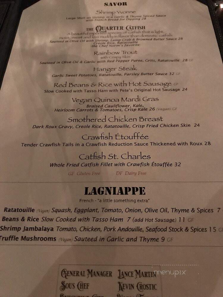 The Quarter Creole Cuisine - Claremont, CA menu_pic
