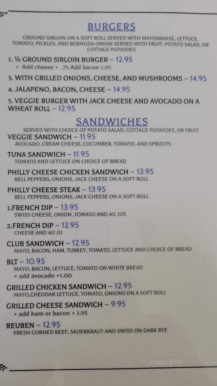 Mike's Breakfast and Lunch - Lucerne, CA menu_pic