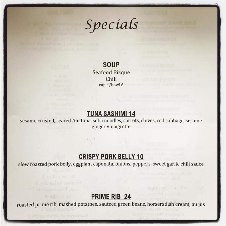 Rockledge Grille - West Hartford, CT menu_pic