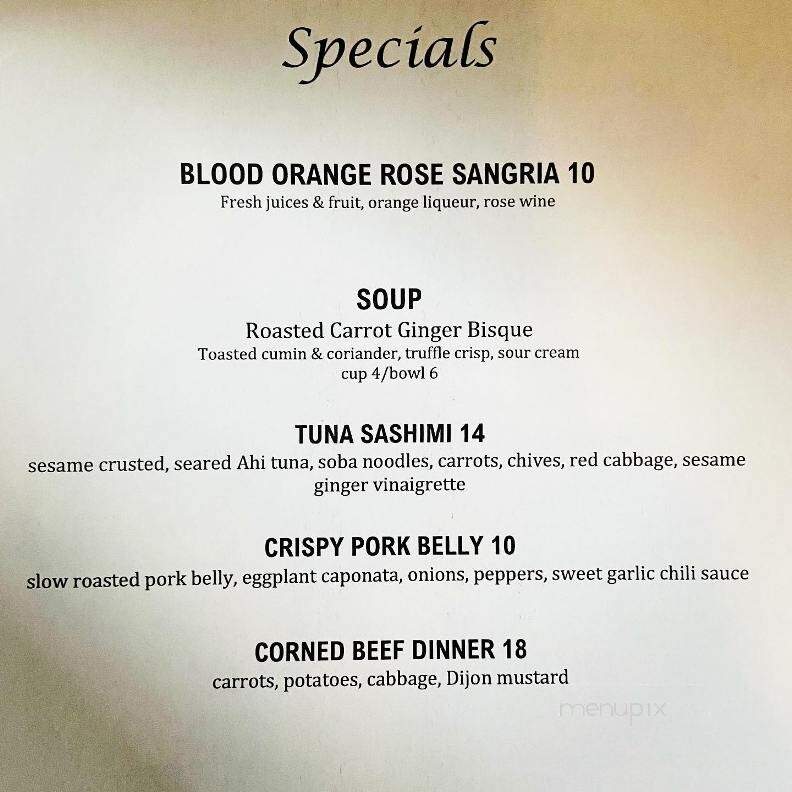 Rockledge Grille - West Hartford, CT menu_pic