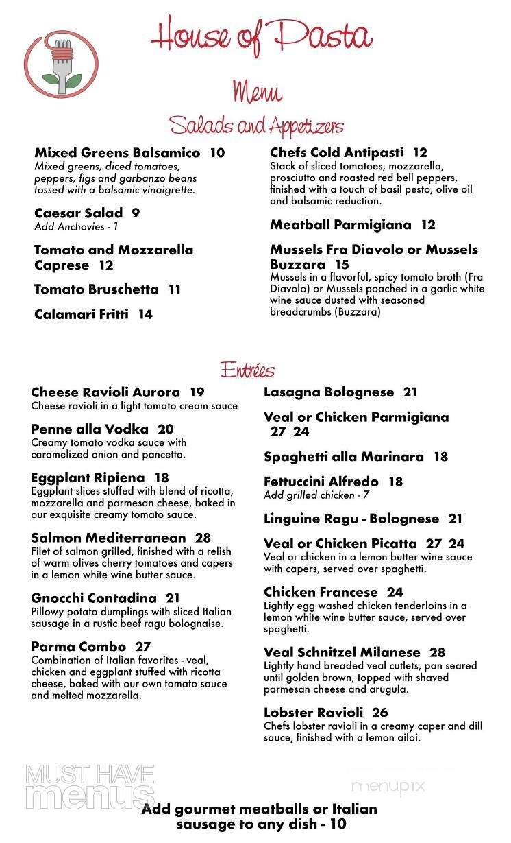House Of Pasta - Fort Myers, FL menu_pic