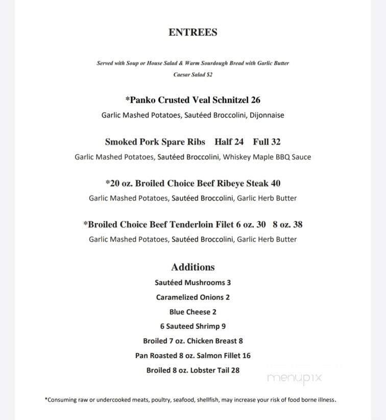 Ash's - Florence, WI menu_pic