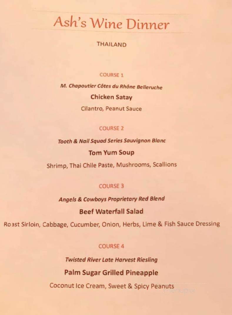Ash's - Florence, WI menu_pic