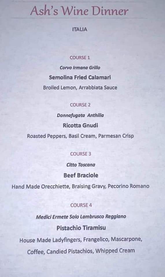 Ash's - Florence, WI menu_pic