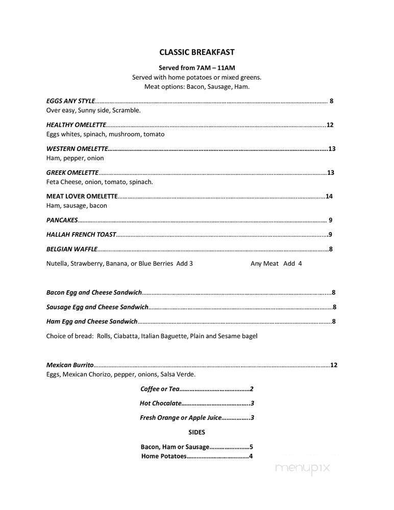 Buona Sera Ristorante - Havertown, PA menu_pic