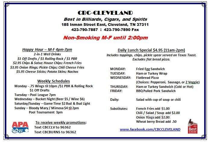 CBC - Cleveland, TN menu_pic