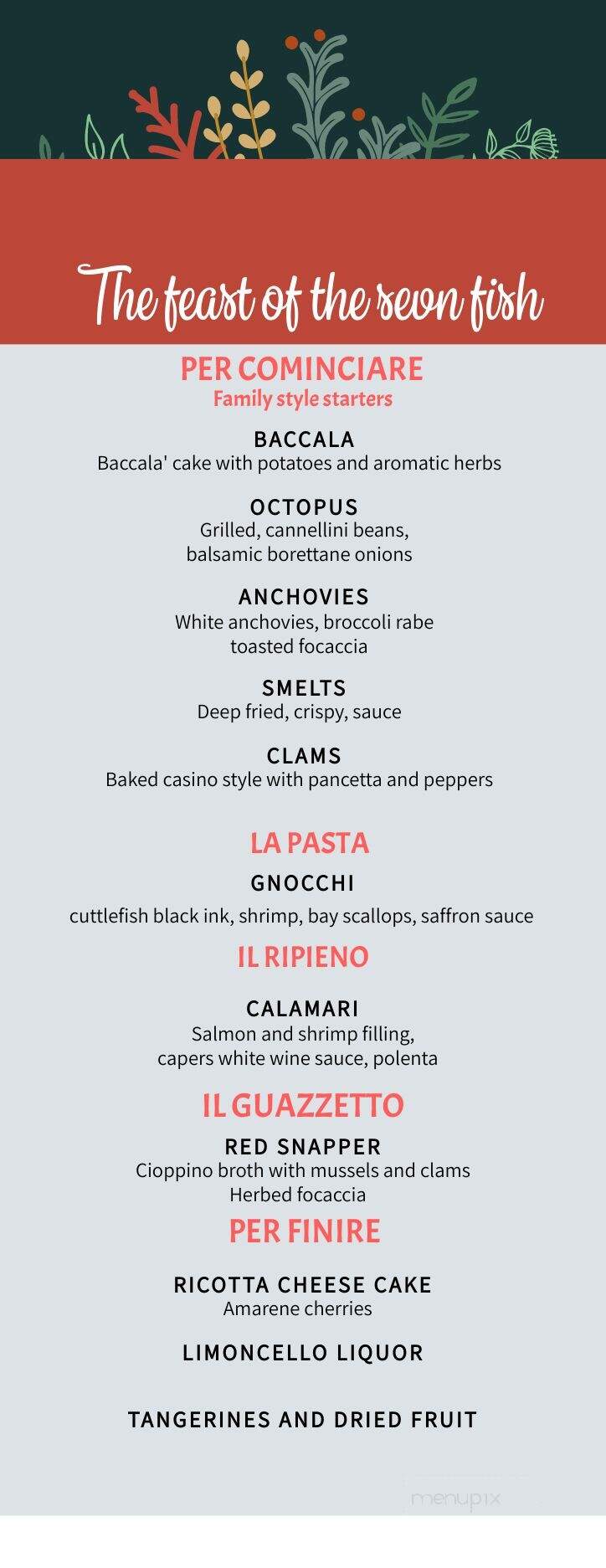 Spiaggetta - Stone Harbor, NJ menu_pic