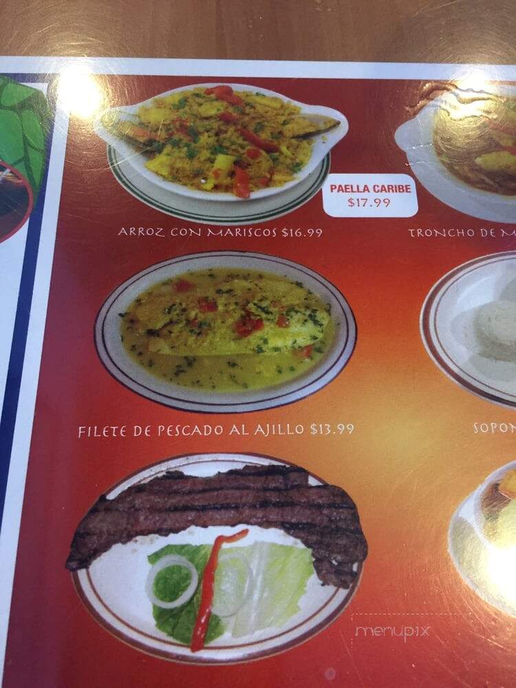 Caribe Restaurant - Miami, FL menu_pic
