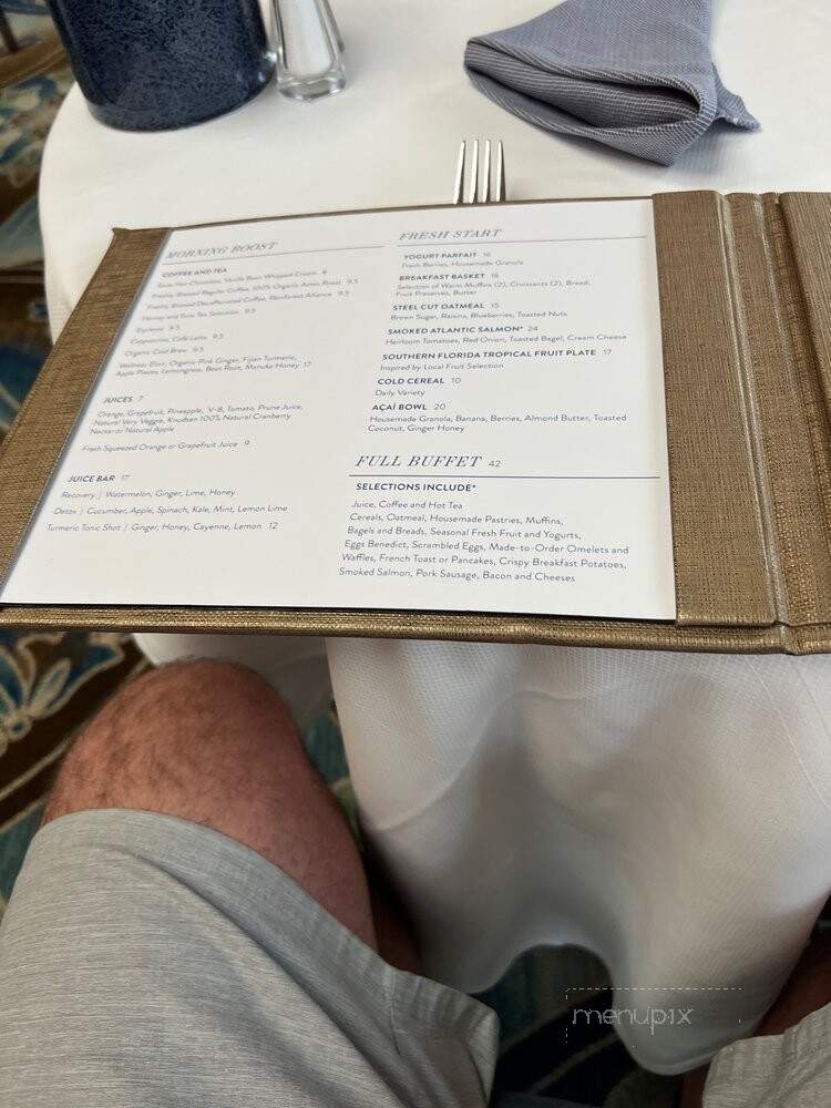 The Circle At The Breakers - Palm Beach, FL menu_pic