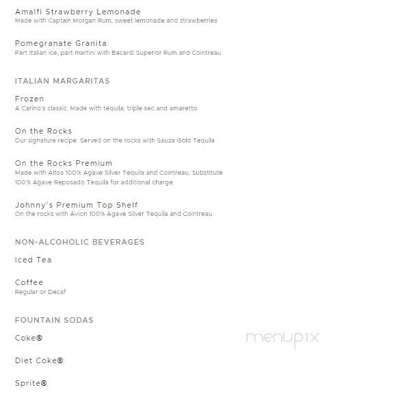 Johnny Carino's Italian - Pigeon Forge, TN menu_pic