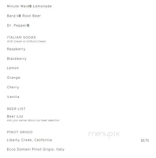Johnny Carino's Italian - Pigeon Forge, TN menu_pic