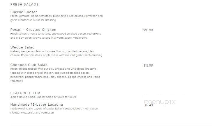 Johnny Carino's Italian - Pigeon Forge, TN menu_pic