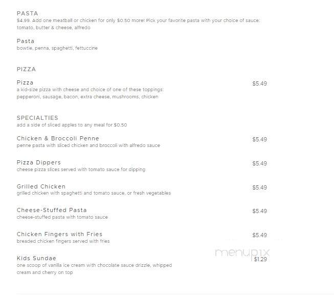 Johnny Carino's Italian - Pigeon Forge, TN menu_pic