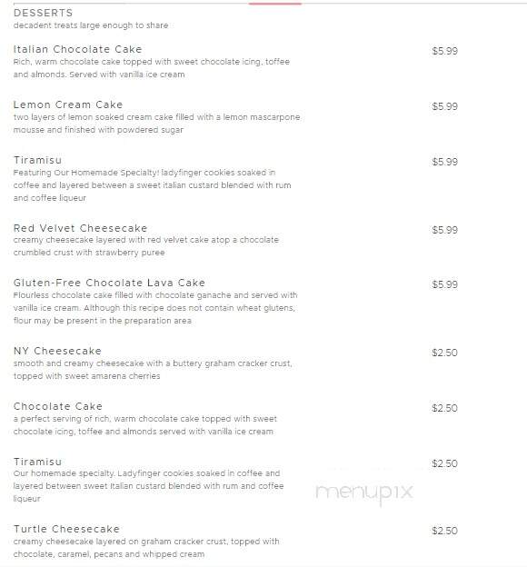 Johnny Carino's Italian - Pigeon Forge, TN menu_pic