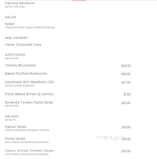 Johnny Carino's Italian - Pigeon Forge, TN menu_pic