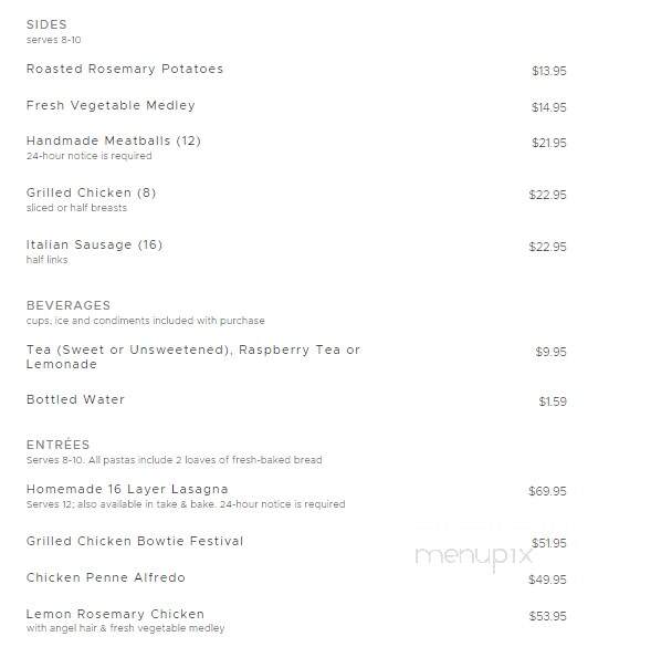 Johnny Carino's Italian - Pigeon Forge, TN menu_pic