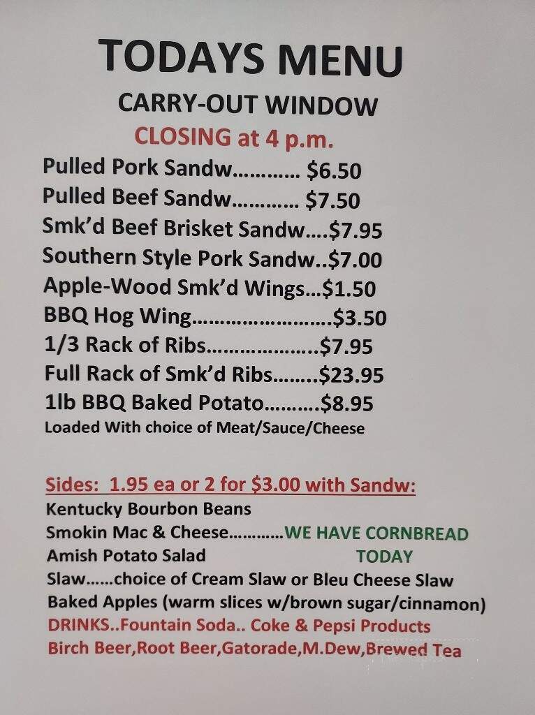 Porkys Place BBQ Carry-Out & Catering - York, PA menu_pic