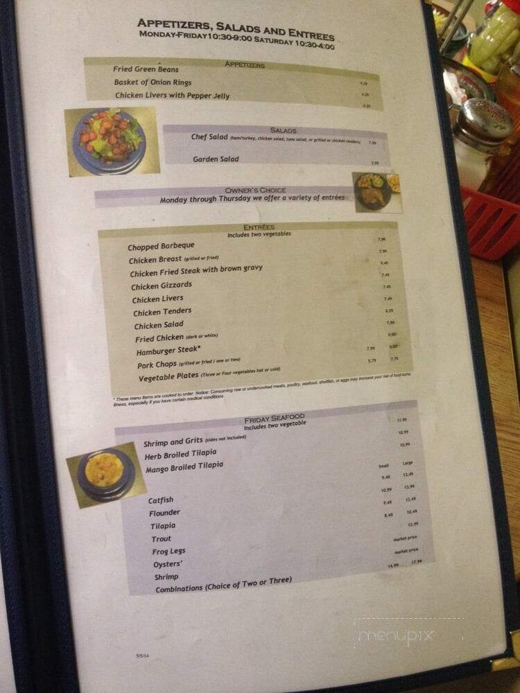 Bailey Cafe - Bailey, NC menu_pic