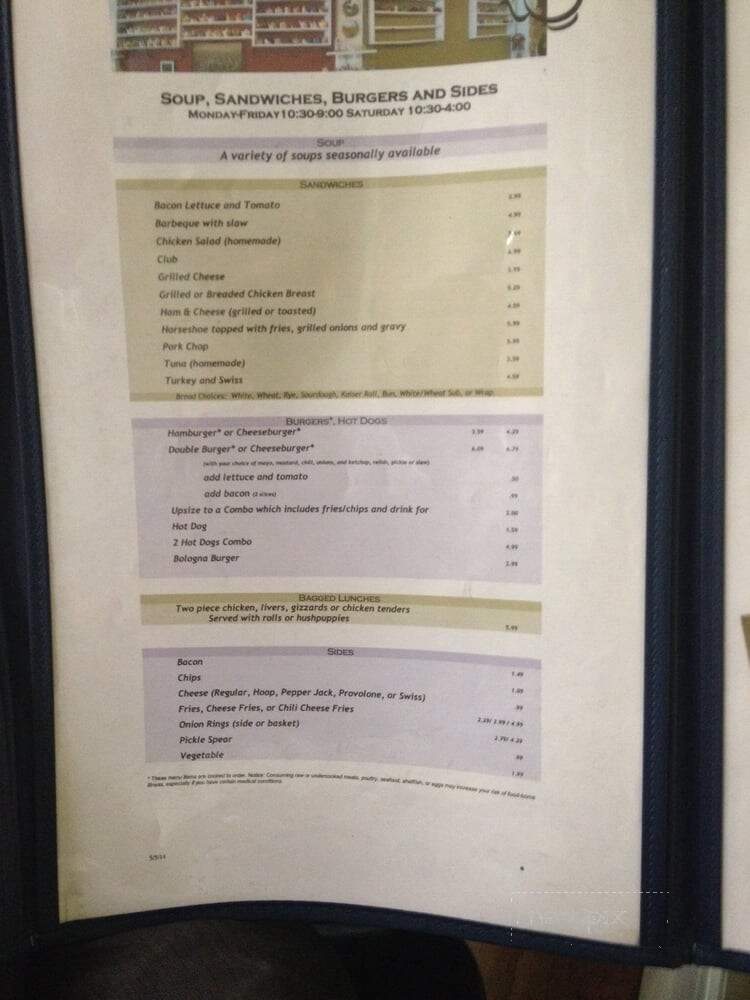 Bailey Cafe - Bailey, NC menu_pic