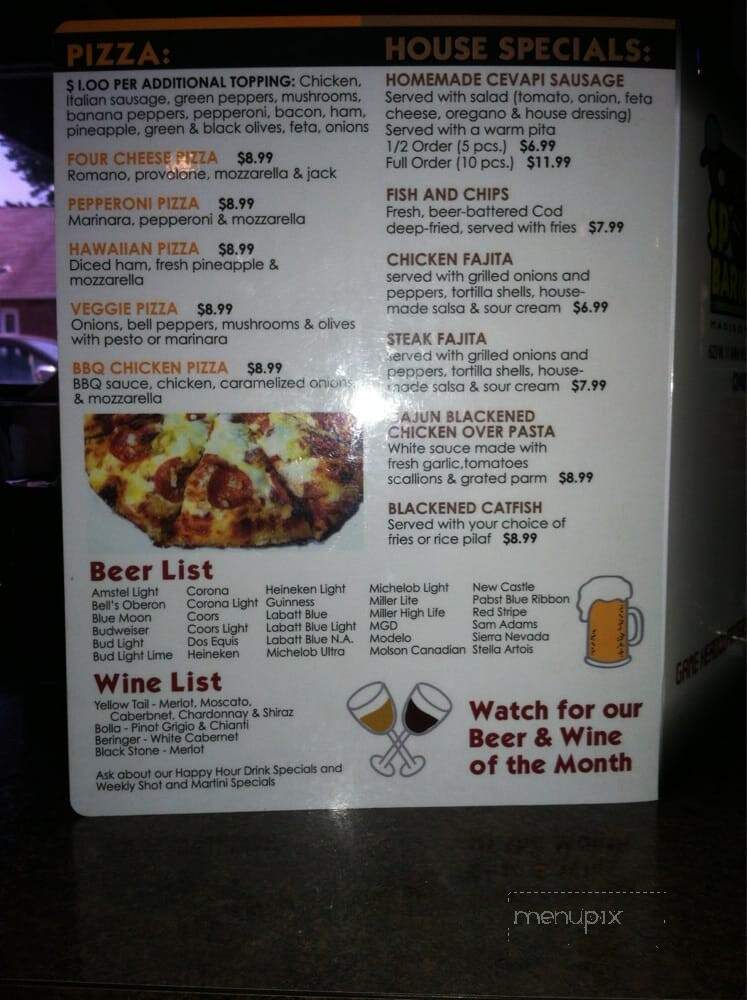 Celina's Sports Bar & Grill - Madison Heights, MI menu_pic