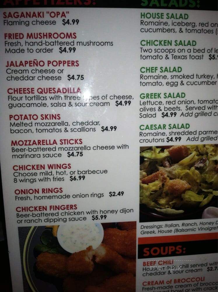 Celina's Sports Bar & Grill - Madison Heights, MI menu_pic