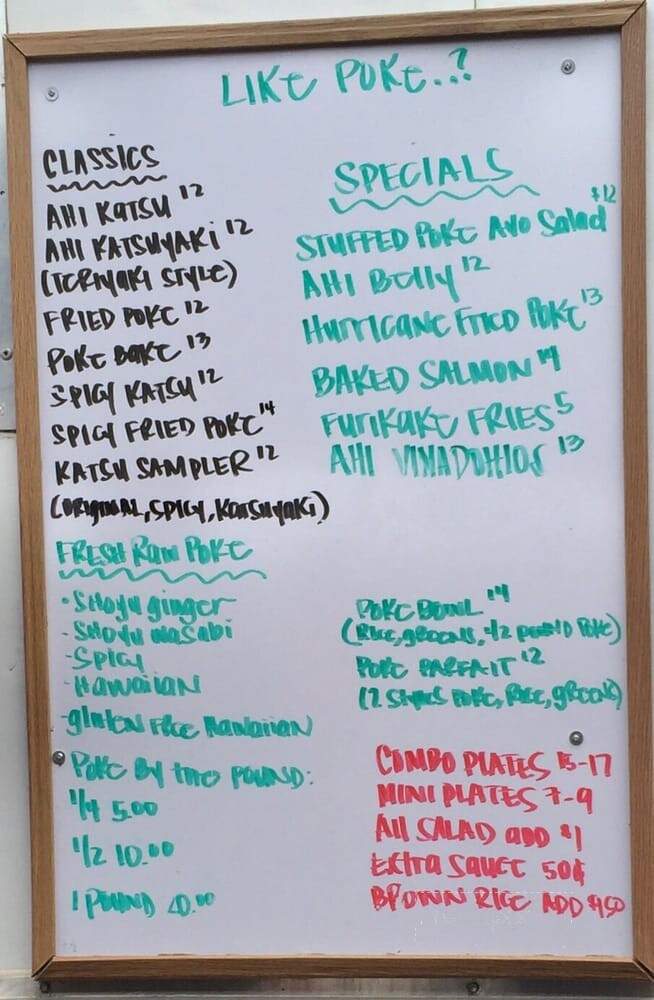Like Poke - Kahului, HI menu_pic