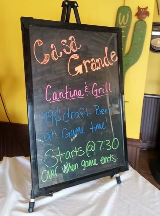 Casa Grande Cantina & Grill - Hartwell, GA menu_pic