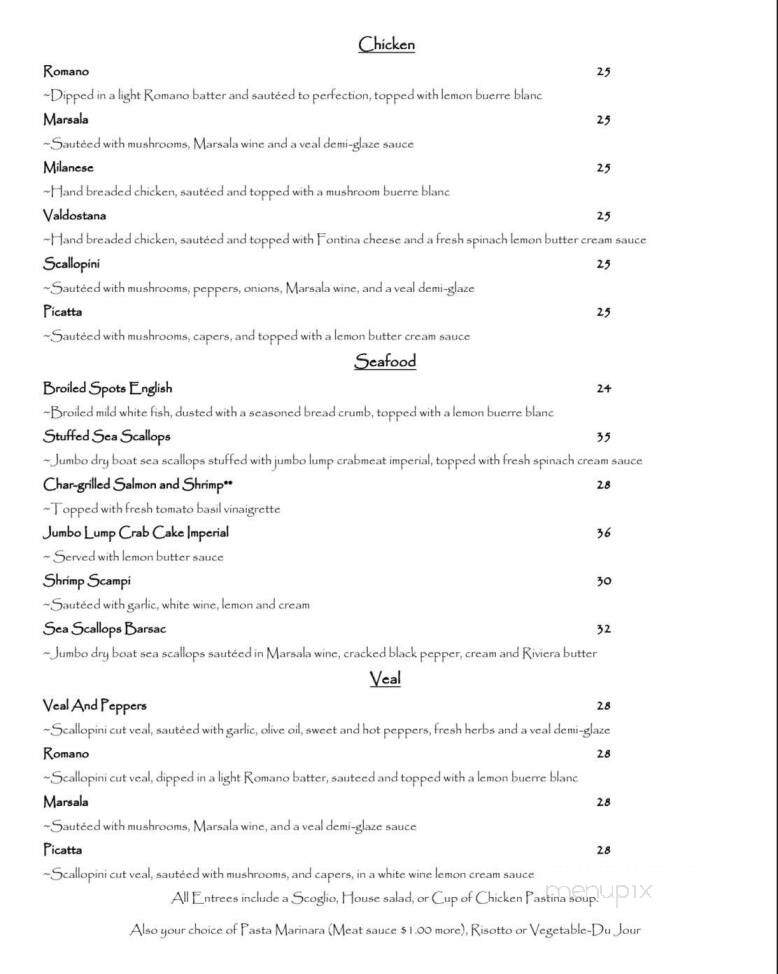 Scoglio Greentree - Pittsburgh, PA menu_pic