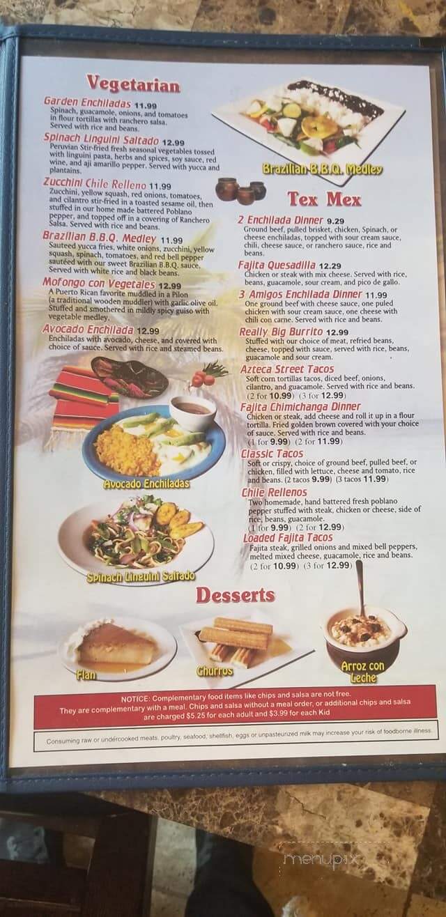 Zarate's Latin Mexican Grill - Edmond, OK menu_pic