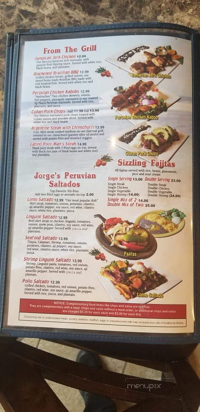 Zarate's Latin Mexican Grill - Edmond, OK menu_pic